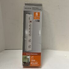 BELKIN F9H620-06-MTL 6 Outlet 6ft Cord Surge Protector picture
