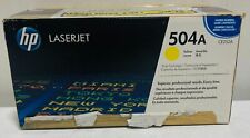 Genuine HP 504A LaserJet Toner Cartridge - Yellow (CE252A) NEW SEALED picture