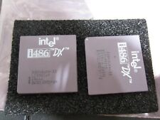 Lot of 2 new INTEL i486 XD A80486DX-33 SX810 & SX666 CPU picture