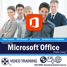 Learn MICROSOFT OFFICE PRO 2019 & 365 Training Tutorial DVD-ROM Course 39 Hours picture