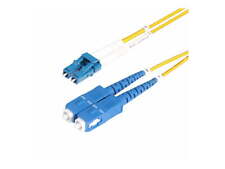 StarTech.com 5m [15ft] LC to SC [UPC] OS2 Single Mode Duplex Fiber Optic Cable, picture