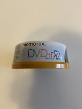 Memorex DVD+RW 4x 4.7 GB 120 min Rewritable 25 Pack Spindle NEW SEALED picture