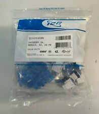 ICC CAT5e RJ45 Keystone Jack for EZ Style, White, 25-Pack IC107E5WH picture