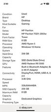 HP Pavilion TG01-2003W (256 GB, AMD Ryzen 5 5600, 3.90GHz. 8GB RAM) Gaming... picture