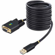 StarTech.com 10ft [3m] USB to Null Modem Serial Adapter Cable, COM Retention, picture