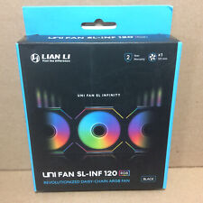 Lian Li UNI Fan SL-INF 120 RGB Infinity Mirror ARGB Fan 120mm Black 1-Pack picture