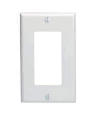 Leviton 80401-W 1-Gang Decora/GFCI Wallplate, Standard Size, White picture