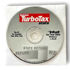 Intuit Quicken TurboTax State Tax Year 2000 for Windows State Return Refund W-2 picture