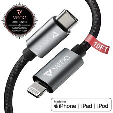 Vena USB-C to Lightning Charging Cable 10FT[MFI Certified]For Apple iPad/Pro/Air picture