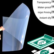 200 sheets，Waterproof  Inkjet Milky Transparency Screen Printing Film 13