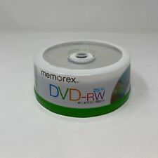 Memorex DVD-RW 25 Pack 4X / 4.7GB / 120 Min Rewritable Disc New Sealed Pkg picture