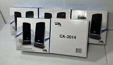 (LOT OF 5) Cyber Acoustics CA-2014 Multimedia Powered Computer Speakers picture