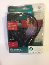 Logitech Adjustable Clear Chat Stereo PC Headset W/ Rotating Microphone picture