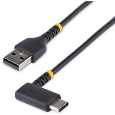 StarTech.com 1ft (30cm) USB A to C Charging Cable Right Angle - Heavy Duty Fast  picture