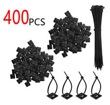 400 Pcs Cable Ties with Adhesive Base, Self Adhesive Cable Tie Base Holders picture