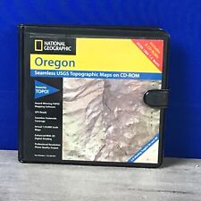 TOPO OREGON National Geographic Topographic Maps CD-ROM PC Win 95, 98,2000,NT picture