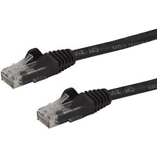 StarTech.com Cat6 Ethernet Cable - 100 ft - Black - Patch Cable - Snagless Cat6  picture