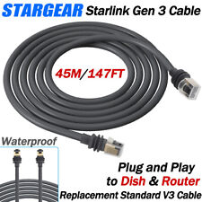 45M/147FT Replacement Cable Extension For Starlink Gen 3 V3 Ethernet Router Dish picture