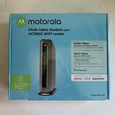 MOTOROLA MG7700 Cable Modem + AC1900 Gigabit Router W/ WIFI Boost BRAND NEW picture