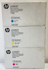 Genuine HP Laserjet 648A Toner Cartridge CYM CE261AC CE262AC CE263AC NEW SEALED picture