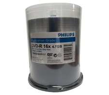 PHILIPS 600 Blank  DVD-R DVDR 16X Silver Shiny Top 4.7GB Disc Spindle CB 6x100pk picture
