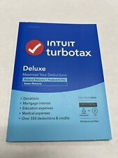 Intuit TurboTax Deluxe 2023 Federal and State CD/Download - PC/MAC - SEALED. picture