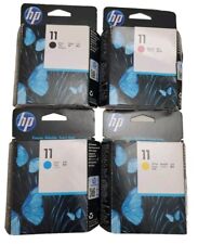 Set of 4) Genuine HP 11 YBMC C4810A C4811A C4812A C4813A Printhead New Sealed  picture