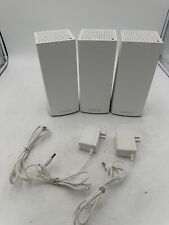 Linksys MX 4200C Tri-B WiFi 6 Mesh System ( Lot Of 3 Rounters)  Missing 1 Plug picture