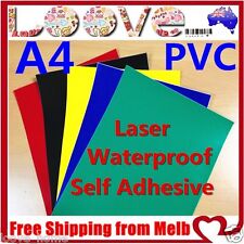 10X A4 Color PVC Glossy Waterproof Self Adhesive Sticker Label Laser Print Paper picture