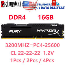HyperX FURY DDR4 16GB 32GB 64GB 3200MHz PC4-25600 Desktop RAM Memory DIMM 288PIN picture