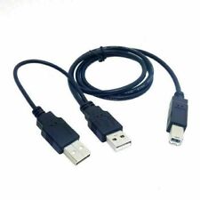 Cablecy Dual USB 2.0 Male to Standard B Male Y Cable 80cm for Printer & Scanner picture