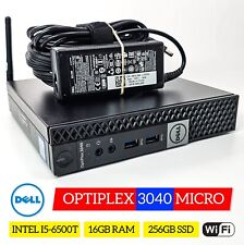 Dell OptiPlex 3040 Micro PC Desktop Computer i5-6500T 16GB 256GB Win 11 Pro WiFi picture