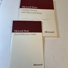 1989 GETTING STARTED WITH MICROSOFT WORD 4.0 FOR APPLE MACINTOSH & Ref Guide picture