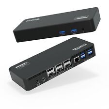 12-in-1 USB C Triple Monitor Docking Station, Triple 4K Displays with 3X HDMI... picture
