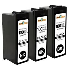 3PK 100XL Black 14N1068 Inkjet Cartridges for Lexmark PRO 205 705 805 901 905 picture