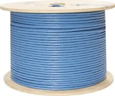  PLENUM CAT6A 10G  Solid-Bare Copper Bulk Cable BLUE 100,200,300,400FT picture