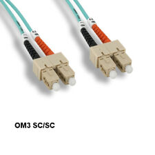 Kentek 3.28ft/1m OM3 SC to SC 10Gb Multi-Mode Fiber Optic Cable 50/125 Duplex picture