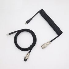 Custom Coiled Aviator USB-C Keyboard Cable (3ft) GX16 (FREE BONUS CABLE) picture