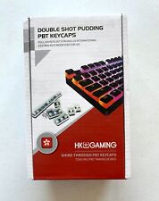 NIB Pudding Keycaps WHITE Double Shot PBT ANSI+ISO 108 Keys picture