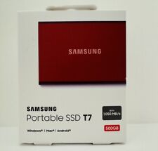 Samsung T7 500GB Portable External SSD Red MU PC500R/AM ✨NEW SEALED picture