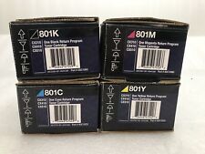 New Set of 4 LEXMARK BCYM 80C10Y0 80C10C0 80C10K0 80C10M0 for CX310 CX410 CX510 picture