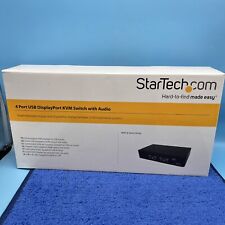 StarTech SV431DPUA 4 Port USB DisplayPort KVM Switch with Audio - Black picture
