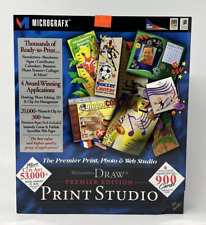 Windows Draw 6 Premier Edition Print Studio PC Program Micrografx New Sealed picture
