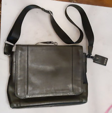 TUMI Leather Laptop Carry bag, black, 15