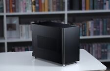 Jonsplus i100 Pro Mini-ITX Gaming Case, Black with Ventilated Metal Side Panels picture