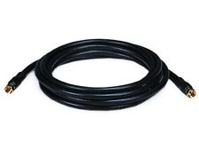 Monoprice 10ft RG6 (18AWG) 75Ohm, Quad Shield, CL2 Coaxial Cable - Black picture