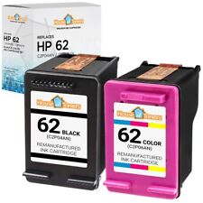 2PK for HP 62 1-Black & 1-Color Ink Cartridges for Officejet 5740 5742 5745 picture