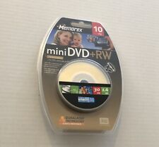 Memorex Mini DVD-RW 10 Pack Sealed Single Sided DVD Camcorder Discs BRAND NEW picture