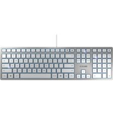 CHERRY KC 6000 Slim SX Keyswitch Euro Symbol Keyboard Silver/White picture