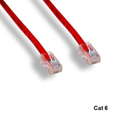 Kentek Red 25ft Cat6 UTP Patch Cord No Boot 24AWG 550MHz Pure Copper Ethernet picture